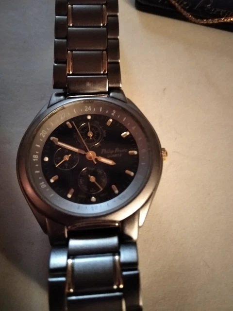 Lot De 3 Montres Quartz Pour Homme - Marques Pierre Cardin, Philip Persio, Le Griffon - Occasion