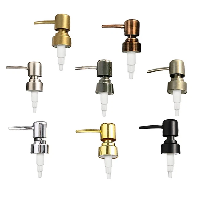 Bathroom Parts Pump Head Tube 15cm Tube Length 1PCS 28 Teeth (2CC) ABS Gold