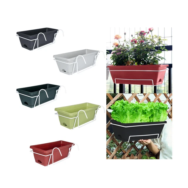 Fenster-Blumenkasten zum Aufhängen, Balkon-Pflanzgefäß, nordisches Aufhängen