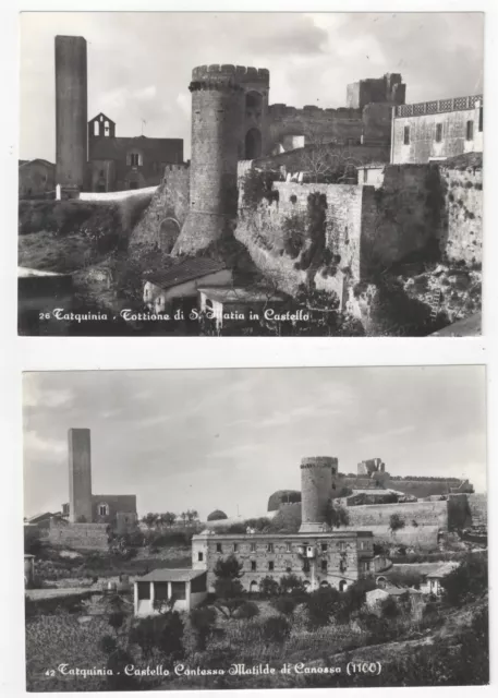 Tarquinia (Viterbo) - n.2 cartoline differenti (1962) - non viaggiate