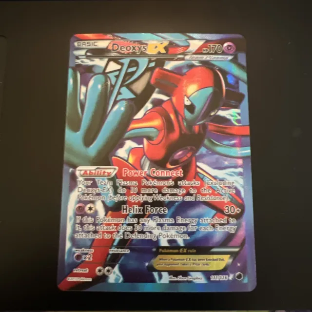Deoxys EX 111/116 Team Plasma Freeze Full Art Ultra Rare Holo Pokemon Card