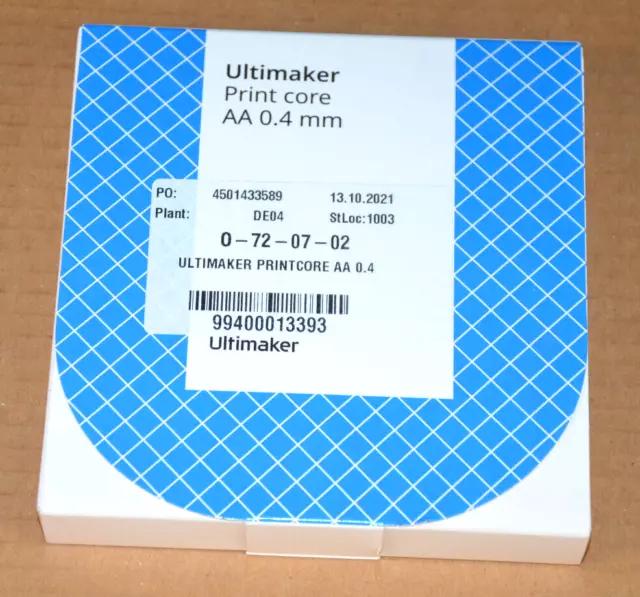 ULTIMAKER Print core AA 0.4mm Druckkopf NEU OVP