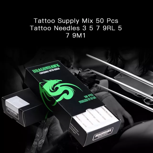 Complete Tattoo Kit Extreme Rotary Machine Power Supply OCTOPUS BLACK Ink Needle 3