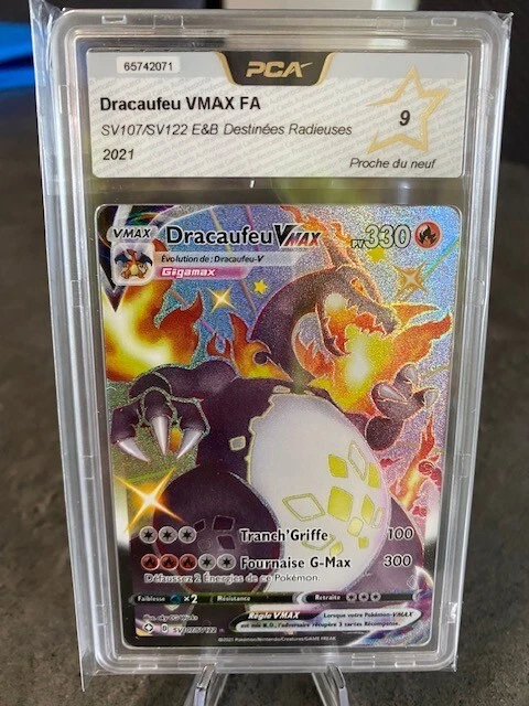 CARTE POKEMON DRACAUFEU Vmax Shiny Sv107 Sv122 Destin es Radieuses PCA carte-pokemon-dracaufeu-vmax-shiny-sv107-sv122-destin-es-radieuses-pca