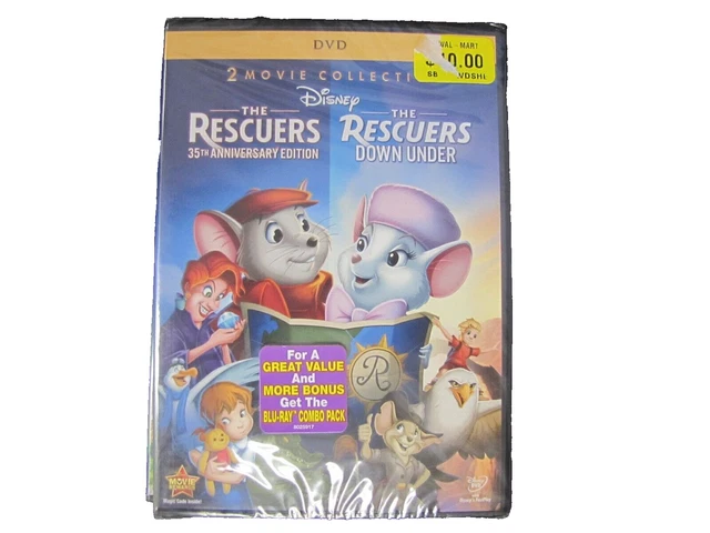 DISNEY'S THE RESCUERS & The Rescuers: Down Under [2-Movie DVD Set] NEW ...