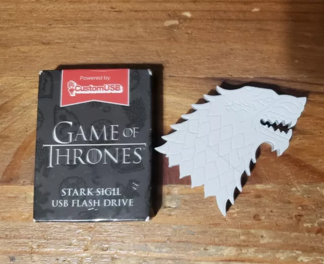 Game Of Thrones Stark Sigil 4GB USB Flash Drive/HBO/LOOT CRATE EXCLUSIVE