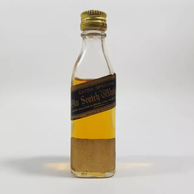 Johnnie Walker Black Label Extra Special Scotch Whisky Circa 1970's Miniature