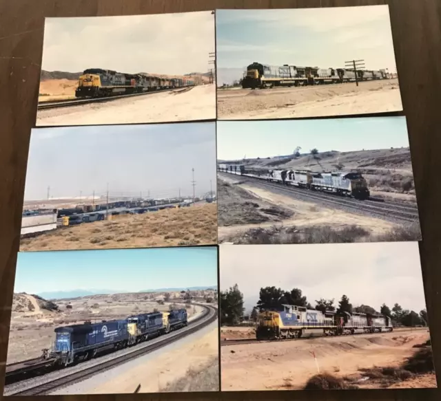 Vintage Lot of 6 CSX Train Railroad RR Locomotive Tender Car ORIGINAL Photos