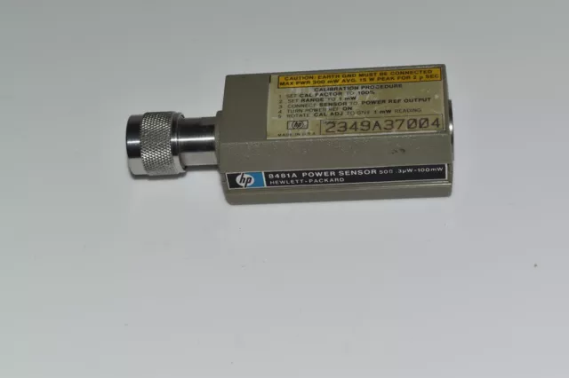 *LL* Hewlett Packard HP 8481A Power Sensor 50Ω .3pW-100mW  (TTR87)