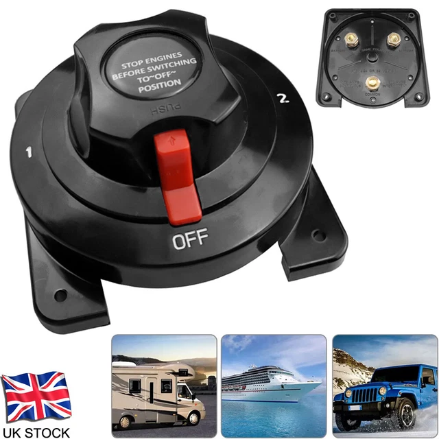 HEAVY DUTY MARINE Dual Battery Switch Boat Isolator Selector RV/Yacht ...