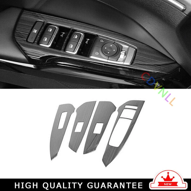 Kit 6 Cadres Protecteurs Pour Interrupteurs Hyundai Kona 2024+ | Motif Fibre De Carbone | Protection Anti-rayures Pour Lève-vitres Et Accoudoir