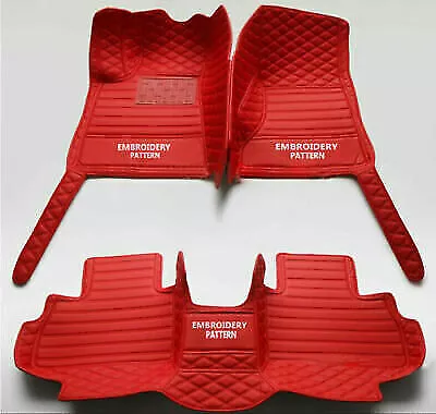 Custom For Chevrolet all Models Car Floor Mats PU Leather 3D Carpets Waterproof
