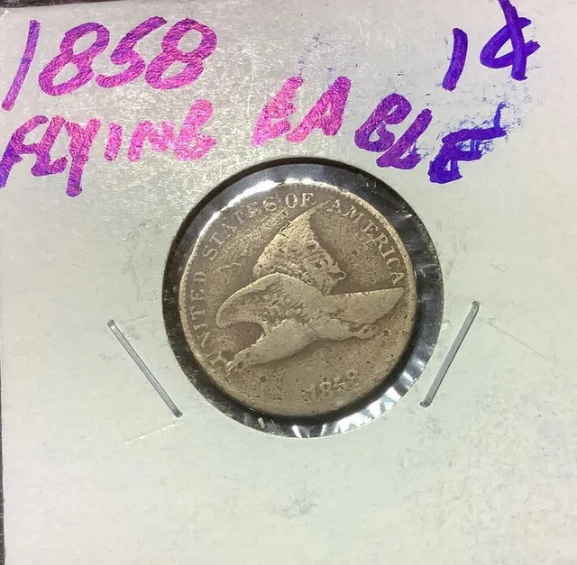 Sharp Details 1858 Small Letters 1C Flying Eagle Cent