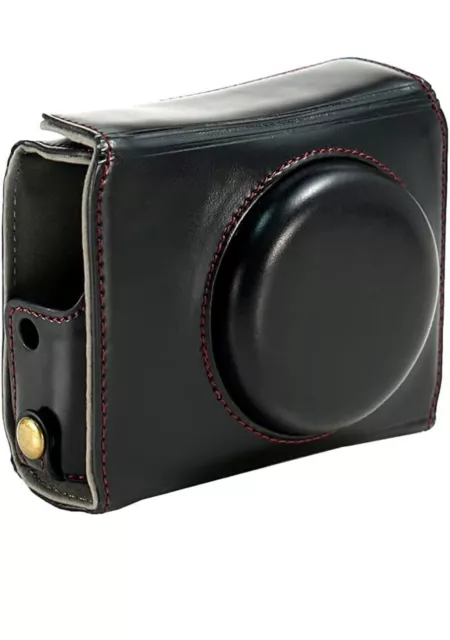 Funda para cámara de viaje para Canon Powershot G7X II, G7X Mark II cuero con correa