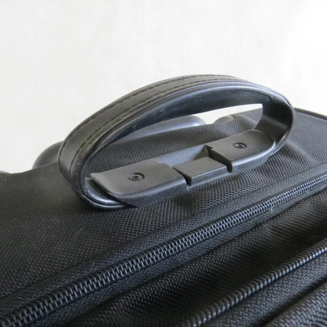 Black Tumi Alpha Expandable Wheeled Rolling Suitcase 6