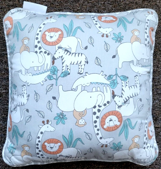 Peanut Shell Safari Adventure Roar Lion Throw Pillow Cushion 13" The Peanutshell