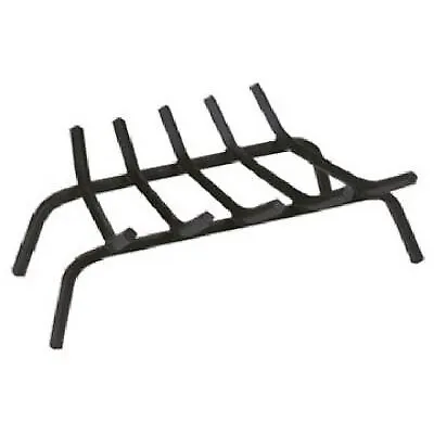 23-Inch Black Wrought Iron Fireplace Grate -15451TV