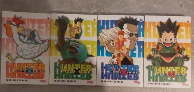 Hunter x Hunter Manga Band 1,2,3 & 4