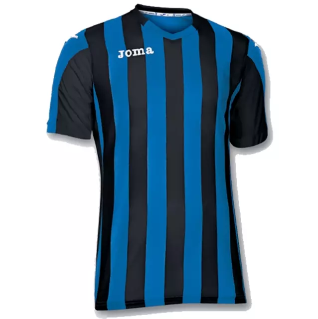 Joma Kids Copa Shirt Short Sleeve Colour Royal Blue – Black Size 2Xs & Xs