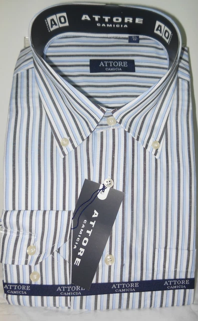 Camicia classica uomo Attore manica lunga collo Button down art 097