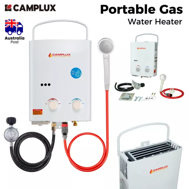 Camplux Tankless Gas Hot Water Heater Camper Hot Water Portable Shower Outdoor