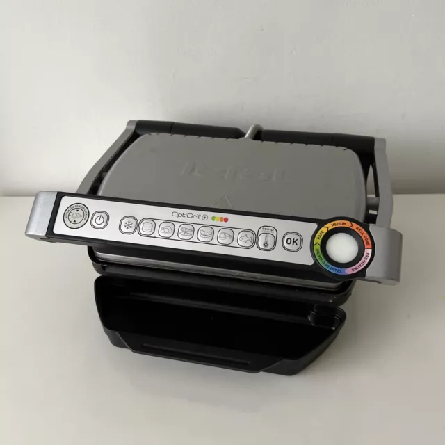 Tefal GC713D40 OptiGrill+ Intelligent Health Grill Appliance 2000w Silver BBQ