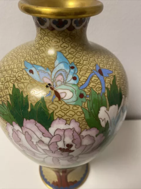 Große Alte Cloisonné Vase *** Japan 2