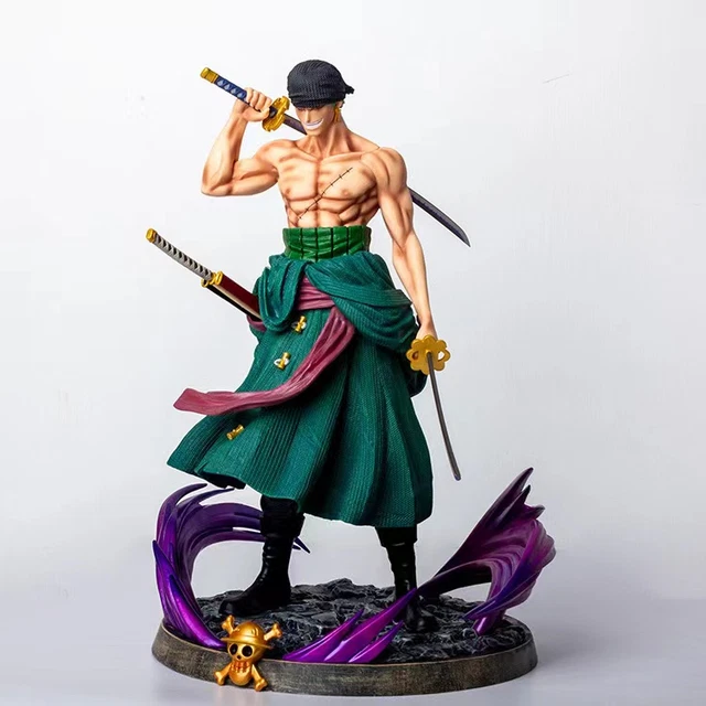 FIGURINE STATUE RORONOA Zoro One Piece 20 cm collection PVC décoration