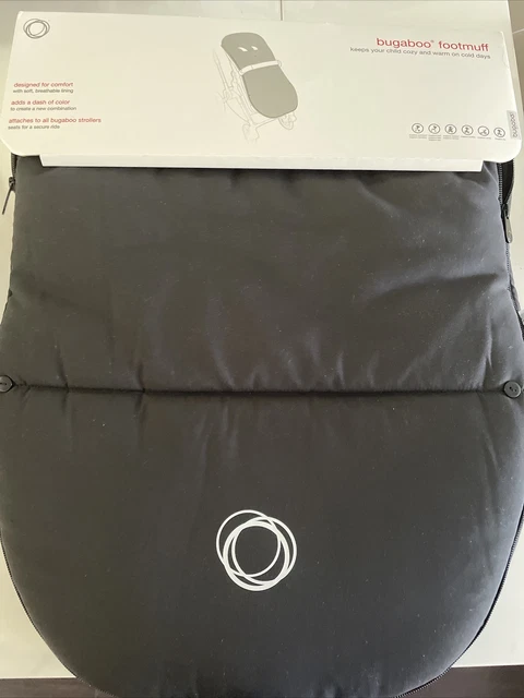 Bugaboo Universal Footmuff Black - Brand New Unopened Packaging Black Color Bugaboo Universal Footmuff Black - Brand New Unopened Packaging Black Color