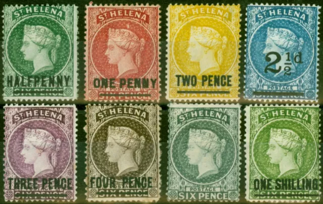 St Helena 1884-94 Set Mit 8 SG36-45 Fein MM