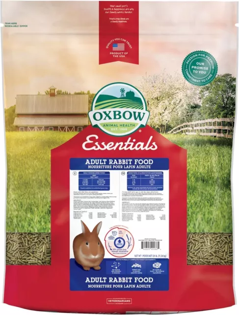 Oxbow Animal Health Bunny Basics Essentials Erwachsene Kaninchenfutter NEU OVP