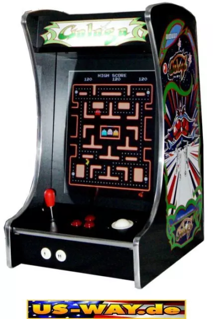 G288G Classic Arcade TV Video Spielautomat Bartop Thekengerät 19" LCD Bildschirm