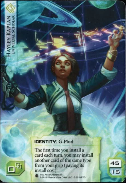 Android Netrunner LCG Promo Card -  Hayley Kaplan Alt Art (2016)