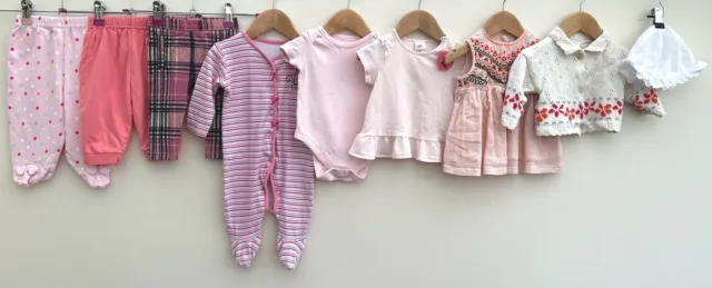 Baby Girls Bundle Of Clothing Age 3-6 Months Tatty Teddy Adams H&M