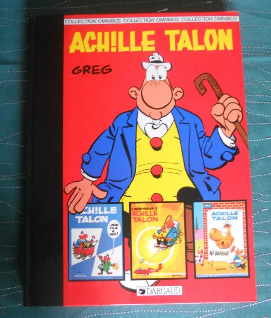 Achille Talon 3 greg  Omnibus 1985 Dos simili Cuir Dargaud