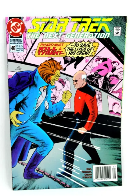 Star Trek The Next Generation #46 Picard Must Kill UPC Newsstand 1993 DC F-/F