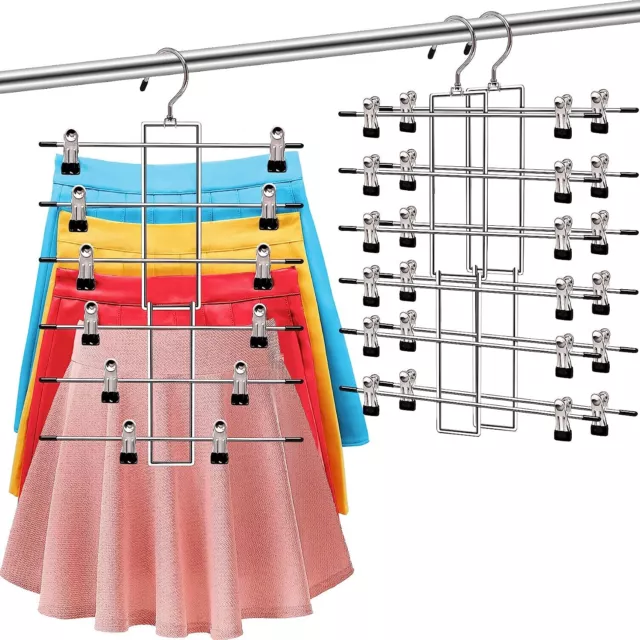 Clothes Organization Storage Cloth Hangers Clips Skirt Hangers Home Organization