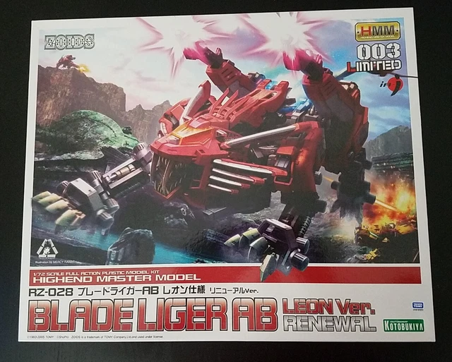 Kotobukiya Zoids 1/72 HMM RZ-028 Blade Liger AB Leon Ver. Renewal Model Kit