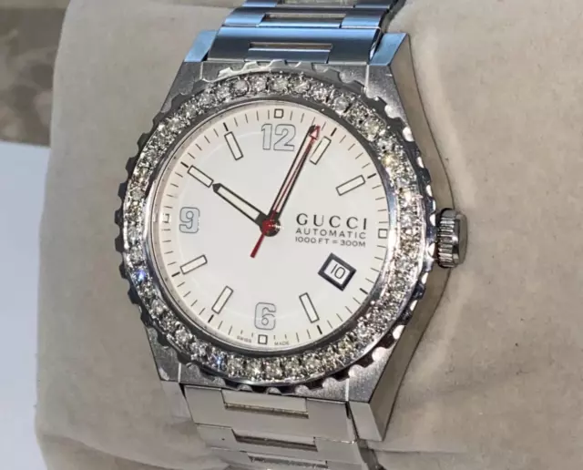 Gucci pantheon diamond watch clearance