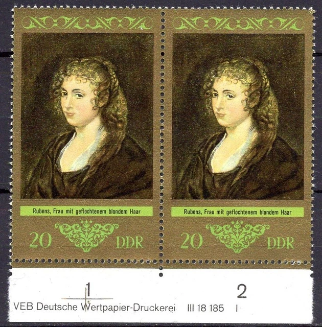 DDR 1973 Mi.Nr. 1894 ** postfrisch Randstück mit DV Druckvermerk FN 1