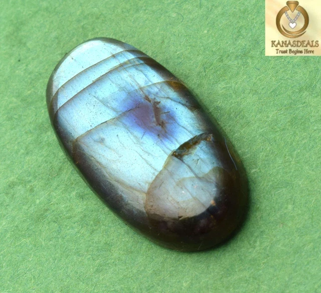 AAA+ 100% Natural Blue Labradorite Loose Gemstone 25.95 Cts 28*14mm CTS-31150