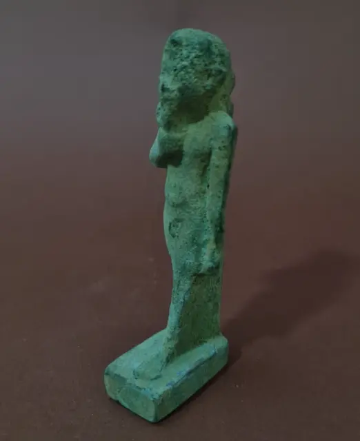 Ancient Antiques Egyptian Bronze Statue Of Moon God Khonshu Khensu Egyptian BC 3