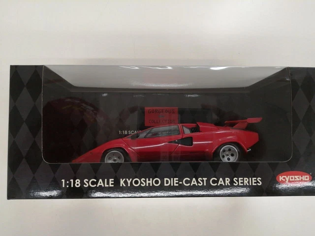 LAMBORGHINI COUNTACH LP500 Rouge 1/18 Echelle Kyosho Modèle Moulé