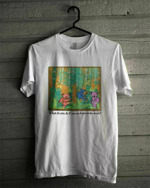 TShirt Grateful Dead BEAR IN THE WOODS PLAY DEAD-JUST PRINT IN FRONT AS DESCRIPT