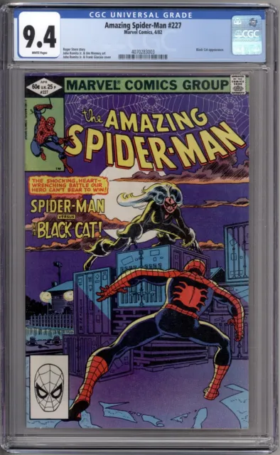 Amazing Spider-Man 227 CGC Graded 9.4 NM Black Cat Marvel Comics 1982