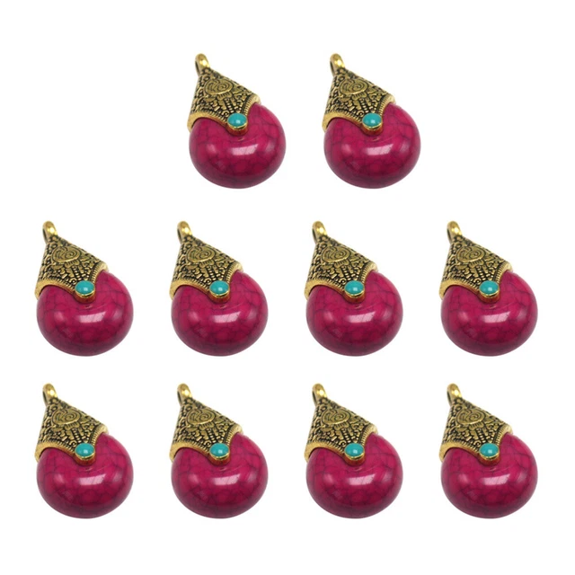 10 Pz Ciondoli Xingyue Bodhi Forma Goccia d'Acqua Bracciale Artigianato