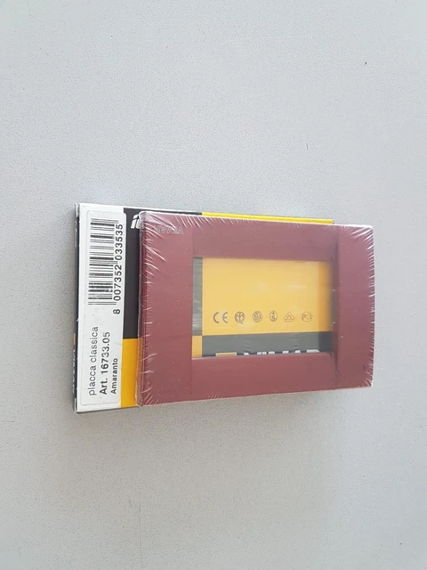 Vimar 16733.34 Idea Placca Classica 3 moduli, metallo pressofuso, nichel spazzolato