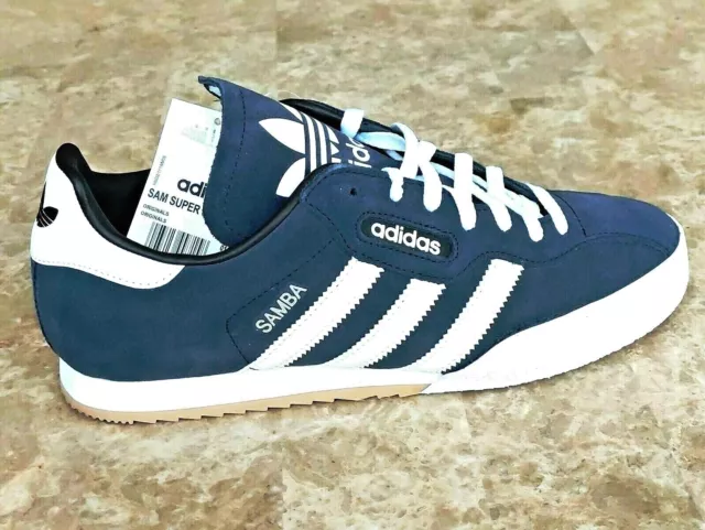 adidas Samba Super Mens Shoes Trainers Uk Size 7 - 11  019332 Navy Blue