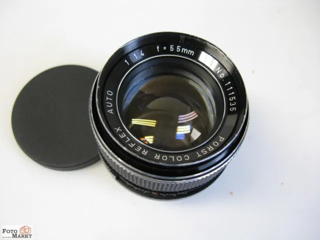 M-42 Objektiv Auto 1,4 / 55 Porst Color Reflex lens M42 für Spiegelreflex-Kamera