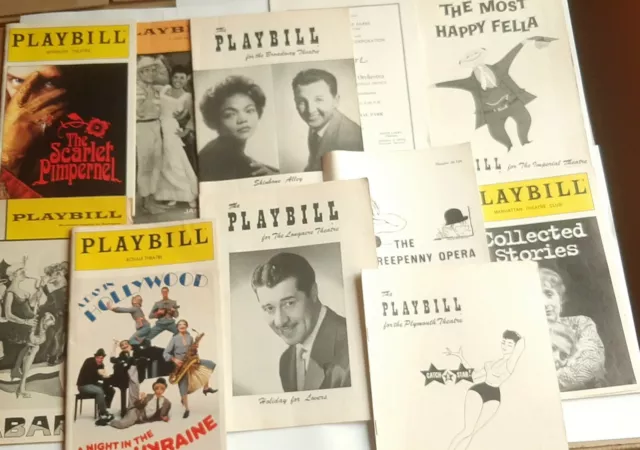 (Lot Of 11) Eartha Kitt - Shinbone - Cabaret - Threepenny - Jamaica - Playbills